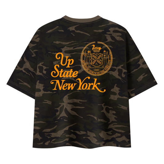 Upstate New York Seal Camo Box Tee